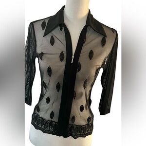 Delicate sparkly gauzy jacket/blousee